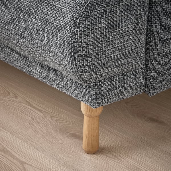 LÅNGARYD leg, oak, 5 cm, 2 pack