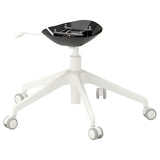 LÅNGFJÄLL star base with 5 legs and castors, white, 68 cm