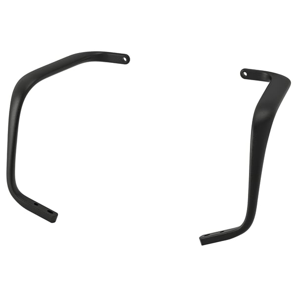 LÅNGFJÄLL pair of armrests, black, 15x32x27 cm
