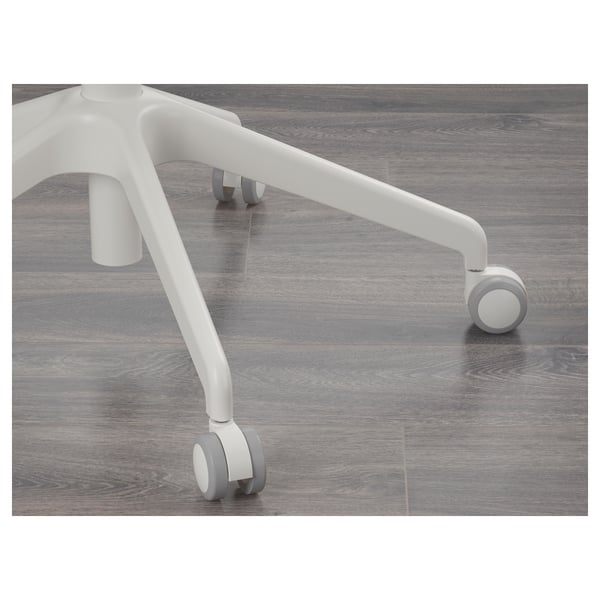 LÅNGFJÄLL conference chair with armrests, Gunnared dark grey/white, 68 cm