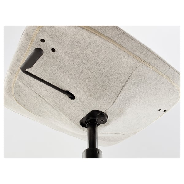 LÅNGFJÄLL conference chair, Gunnared beige/black, 53x92x68 cm