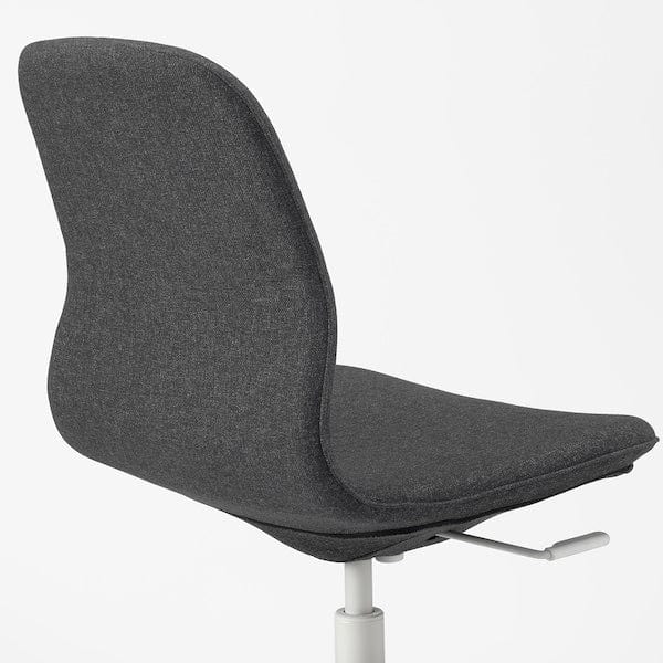 Ikea LÅNGFJÄLL Office Chair - Gunnared Dark Grey/White ,