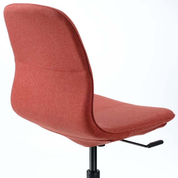 LÅNGFJÄLL conference chair, Gunnared red-orange/black, 53x92x68 cm