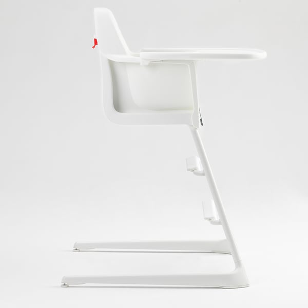LANGUR junior/highchair with tray, white, 22x87x61 cm