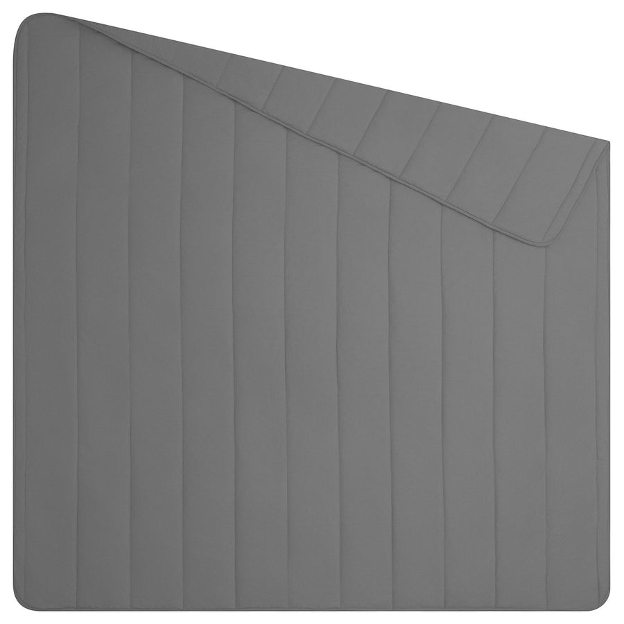 LÅSBRÄKEN comforter, grey, 150x200 cm
