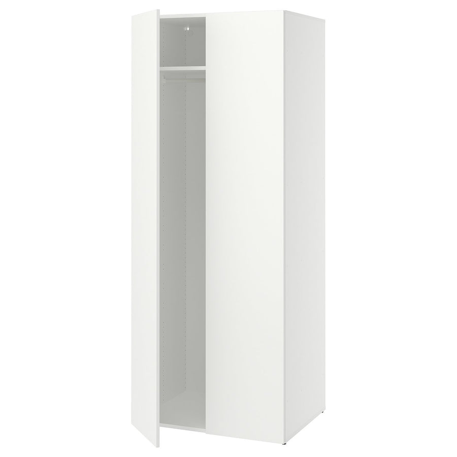 LASTARE wardrobe combination, white, 80x62x200 cm