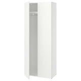 LASTARE wardrobe combination, white, 80x42x200 cm