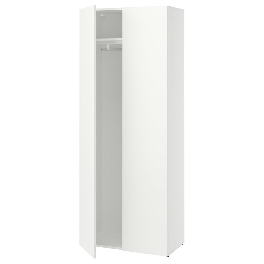 LASTARE wardrobe combination, white, 80x42x200 cm