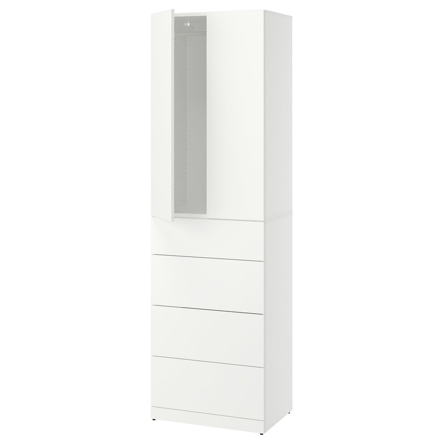 LASTARE wardrobe combination, white, 60x42x200 cm