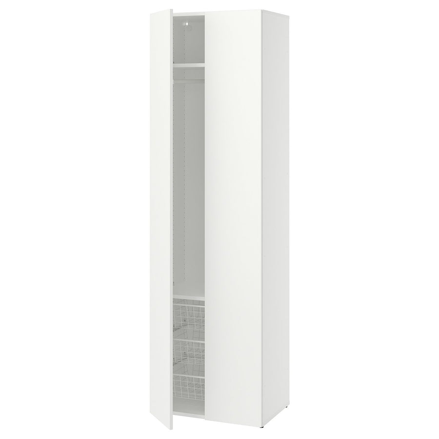 LASTARE wardrobe combination, white, 60x42x200 cm