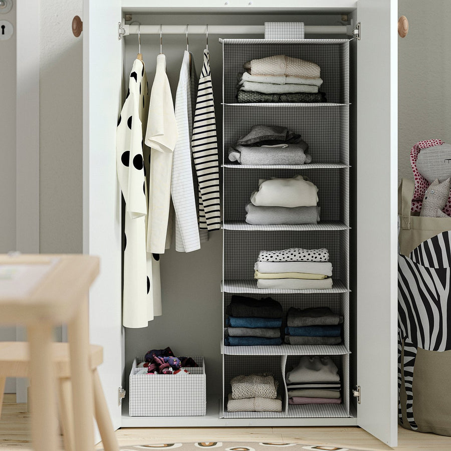 LASTARE wardrobe combination, white, 60x100x42 cm