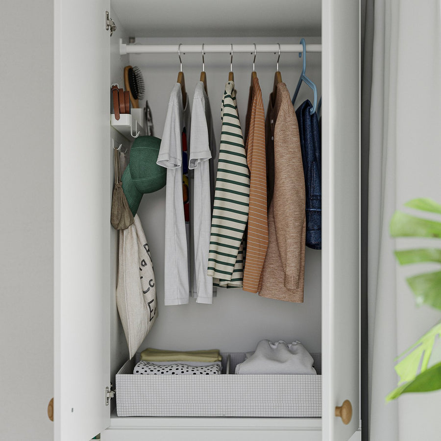 LASTARE wardrobe combination, white, 60x42x200 cm