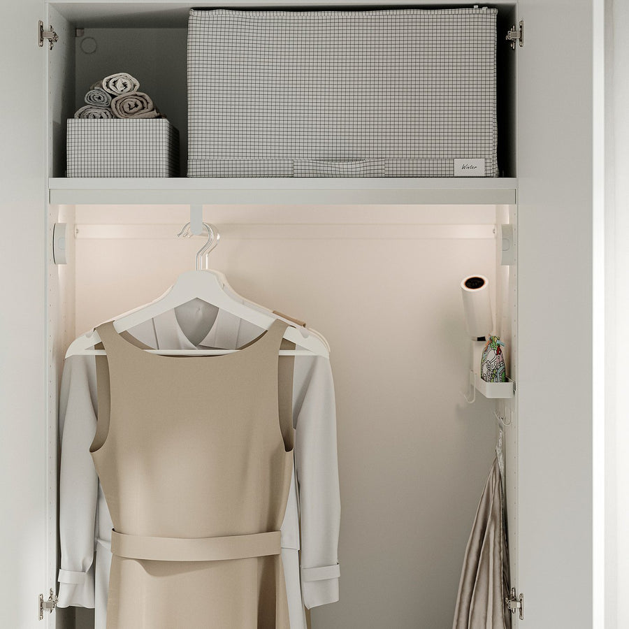 LASTARE wardrobe combination, white, 80x42x200 cm