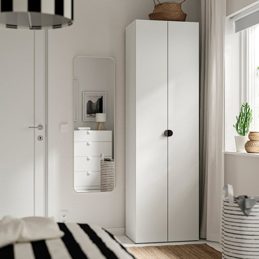 LASTARE wardrobe combination, white, 60x42x200 cm