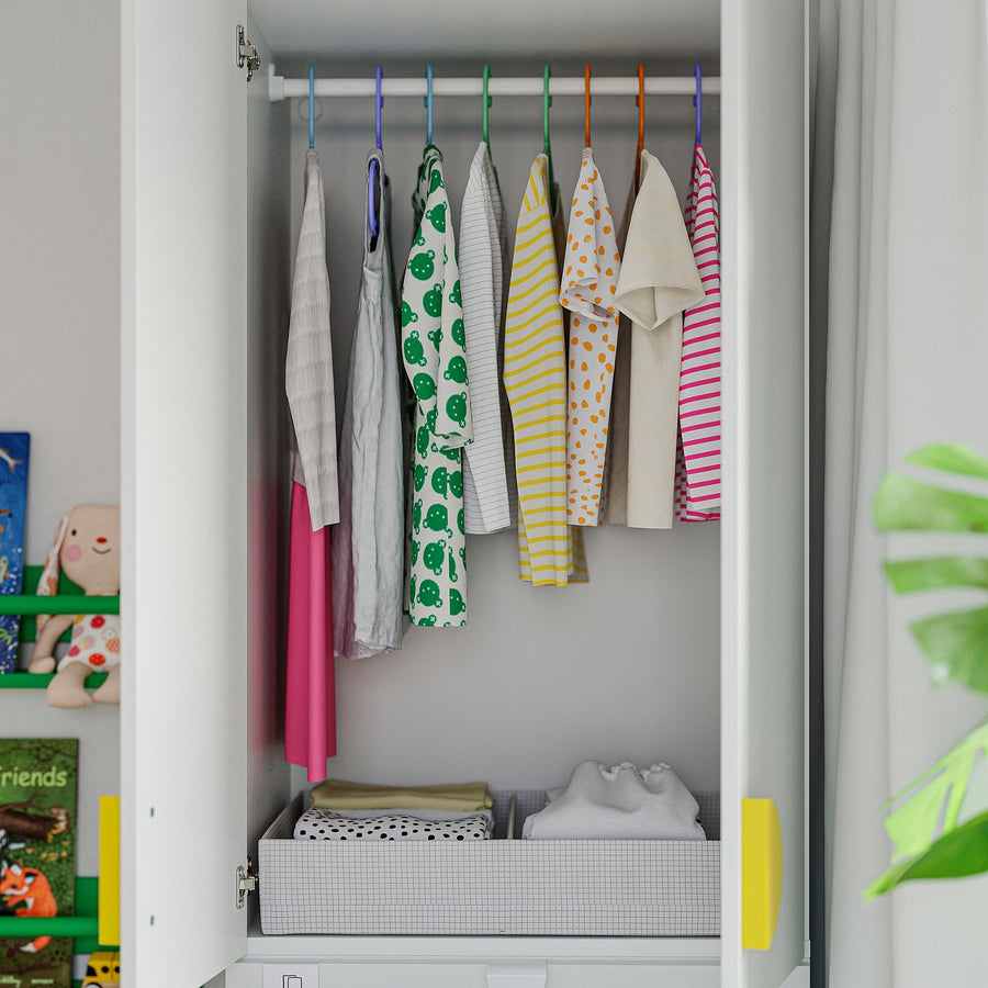 LASTARE storage combination, white/with bench, 150x42x200 cm