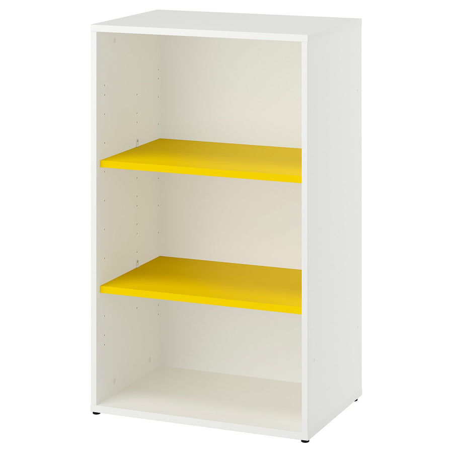 LASTARE storage combination, white/yellow, 60x42x100 cm