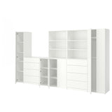 LASTARE storage combination, white, 380x42x200 cm