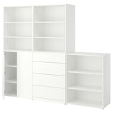 LASTARE storage combination, white, 240x42x200 cm