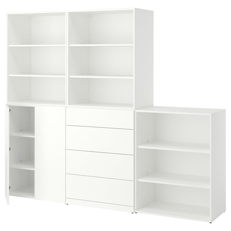 LASTARE storage combination, white, 240x42x200 cm