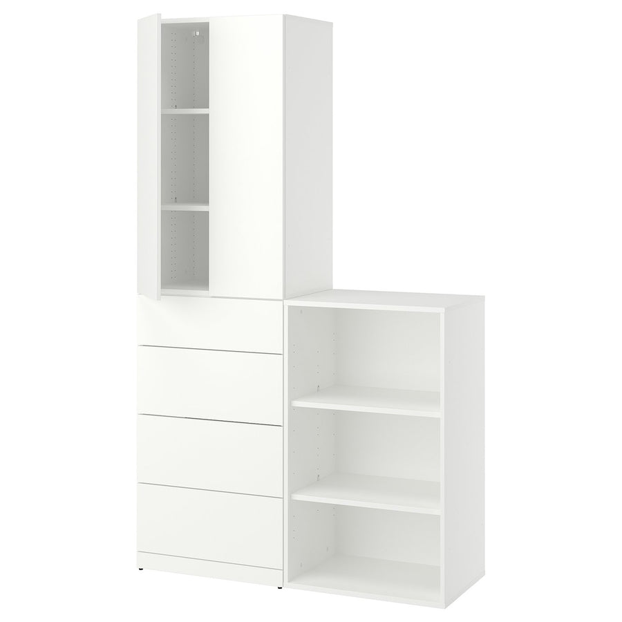 LASTARE storage combination, white, 120x200x42 cm