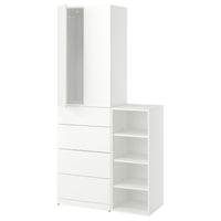 LASTARE storage combination, white, 100x42x200 cm