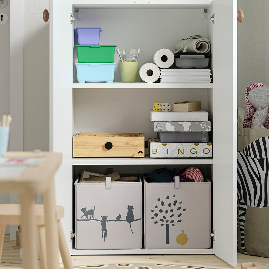 LASTARE storage combination, white, 60x42x100 cm