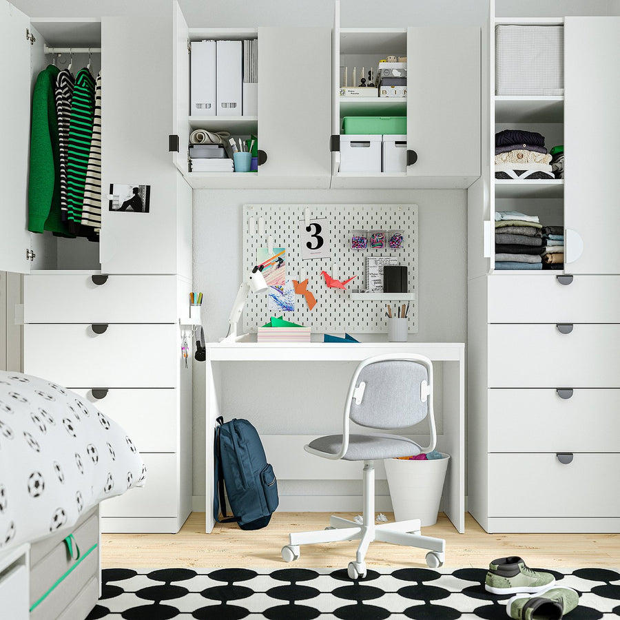 LASTARE storage combination, white, 240x42x201 cm