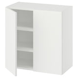 LASTARE wall-mounted cabinet combination, white/with 2 shelves, 60x30x60 cm