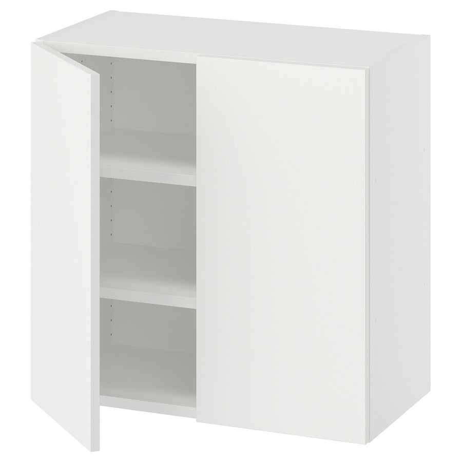 LASTARE wall-mounted cabinet combination, white/with 2 shelves, 60x30x60 cm