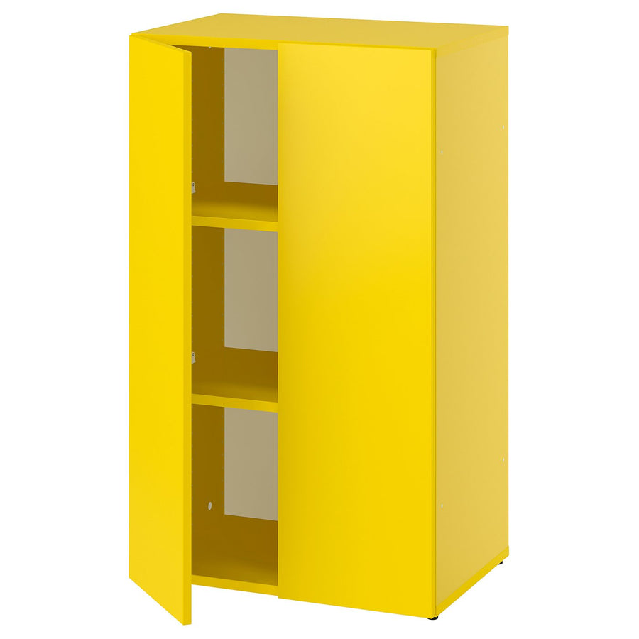 LASTARE storage combination, yellow, 60x42x100 cm