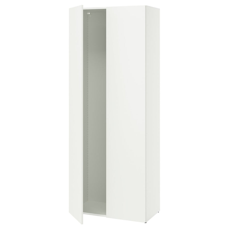 LASTARE frame with doors, white, 80x42x200 cm