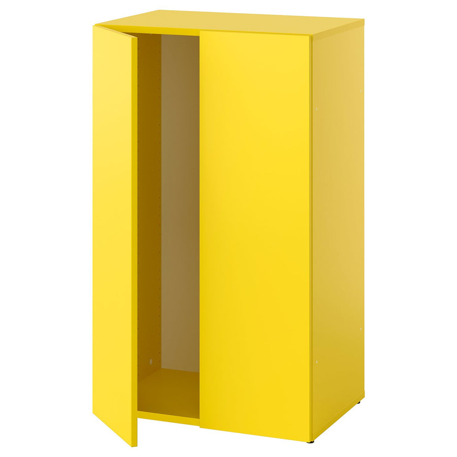 LASTARE frame with doors, yellow, 60x42x100 cm