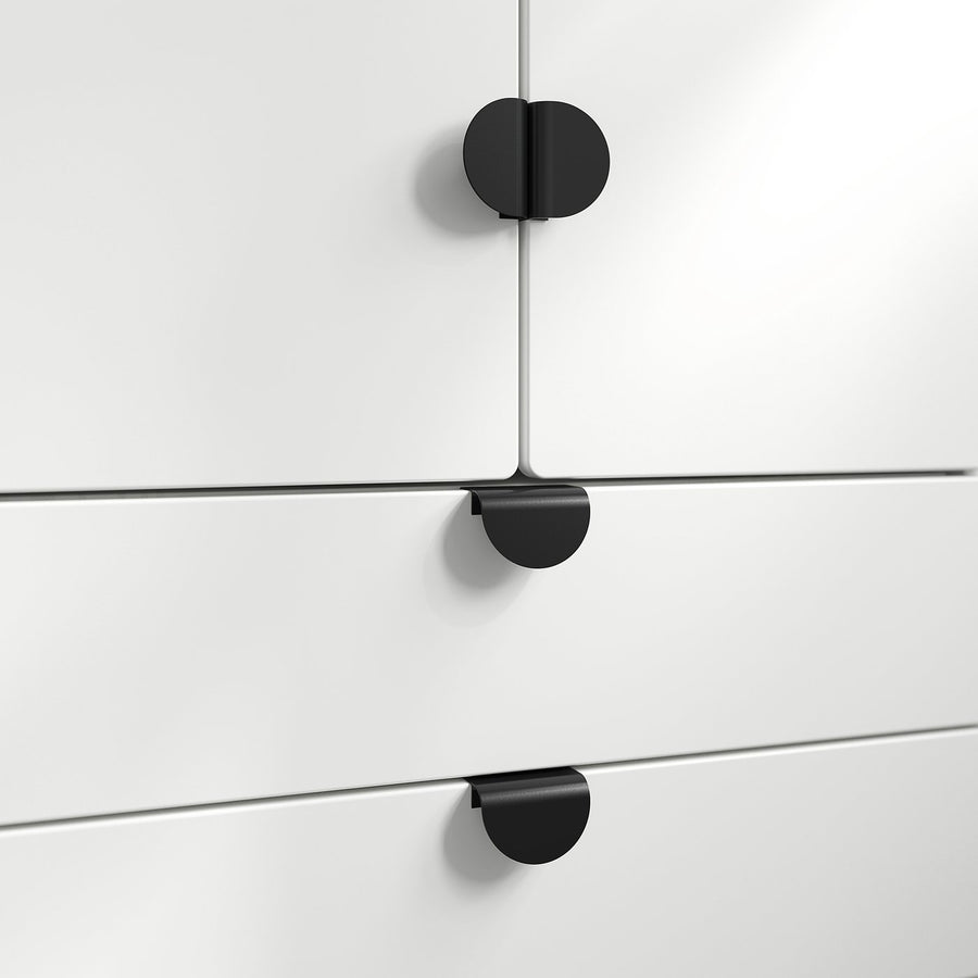 LATMASK clip-on handle, black, 40 mmx60 mm cm