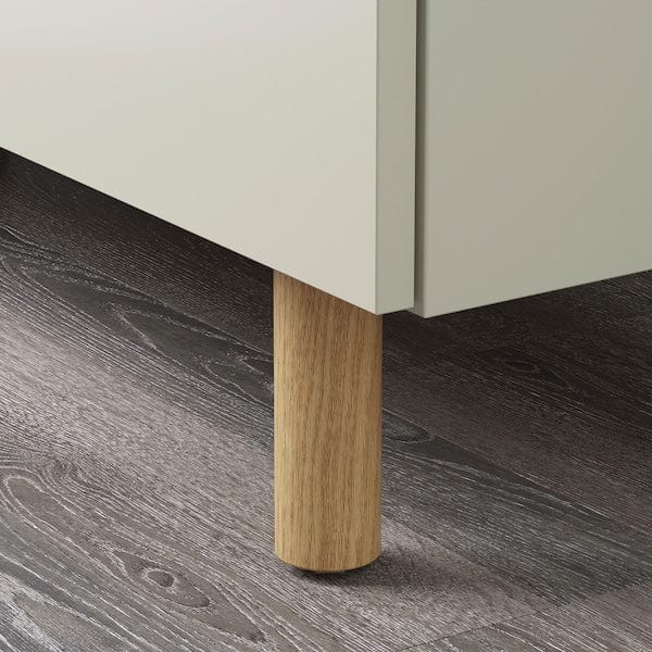 Ikea LEDAMOT - Cabinet, light grey-beige,150x42x75 cm