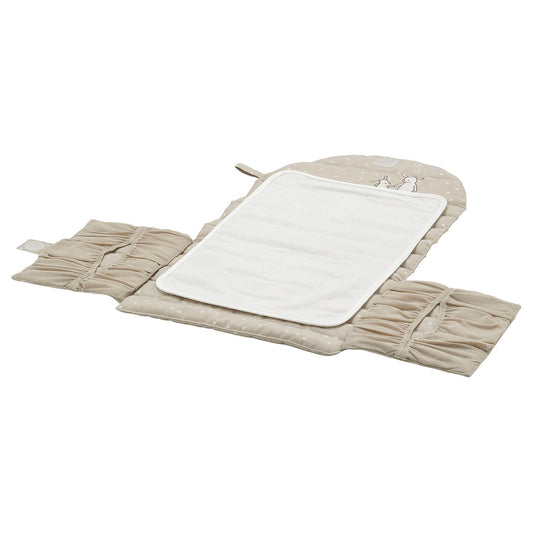 LEN babycare mat, beige/dot pattern foldable, 70x35 cm