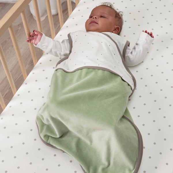 LEN sleep bag, green, 0-6 months