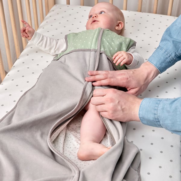 LEN sleep bag, green, 6-18 months