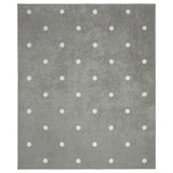 LEN rug, dotted/grey, 133x160 cm
