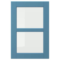 LERHYTTAN glass door, blue, 40x60 cm