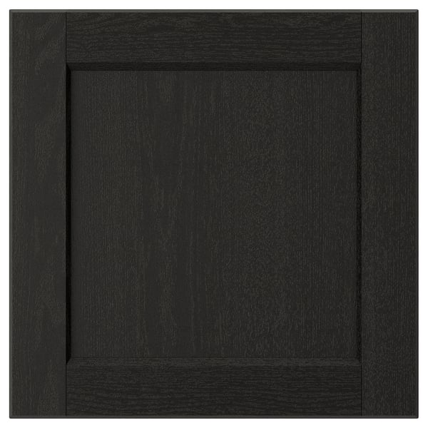 LERHYTTAN door, black stained, 40x40 cm