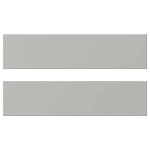 LERHYTTAN drawer front, light grey, 40x10 cm, 2 pack