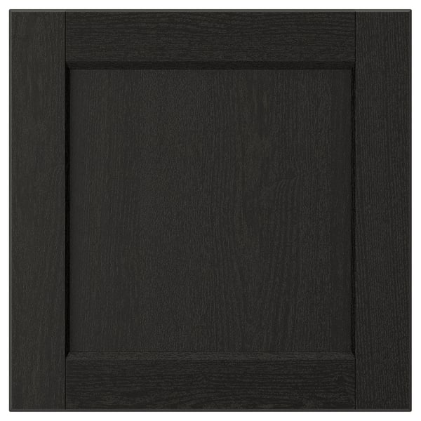 LERHYTTAN drawer front, black stained, 40x40 cm