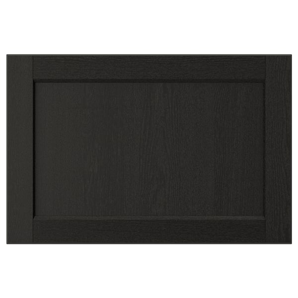 LERHYTTAN drawer front, black stained, 60x40 cm