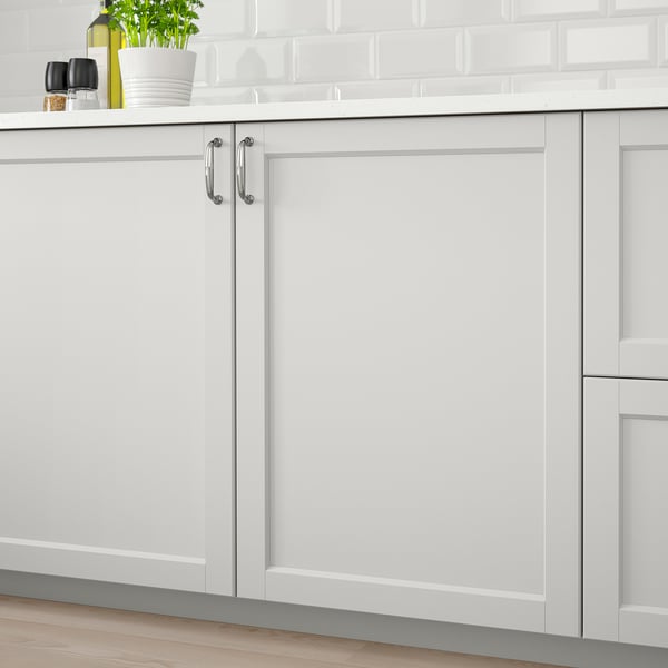 LERHYTTAN front for dishwasher, light grey, 45x80 cm