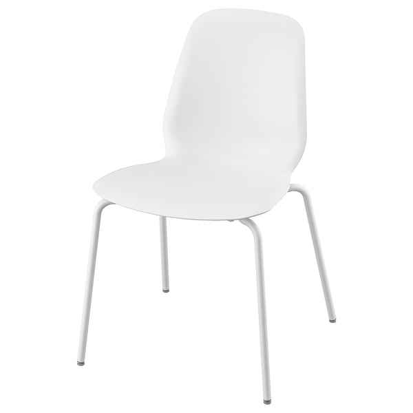 LIDÅS chair, white/Sefast white, 45x81x50 cm