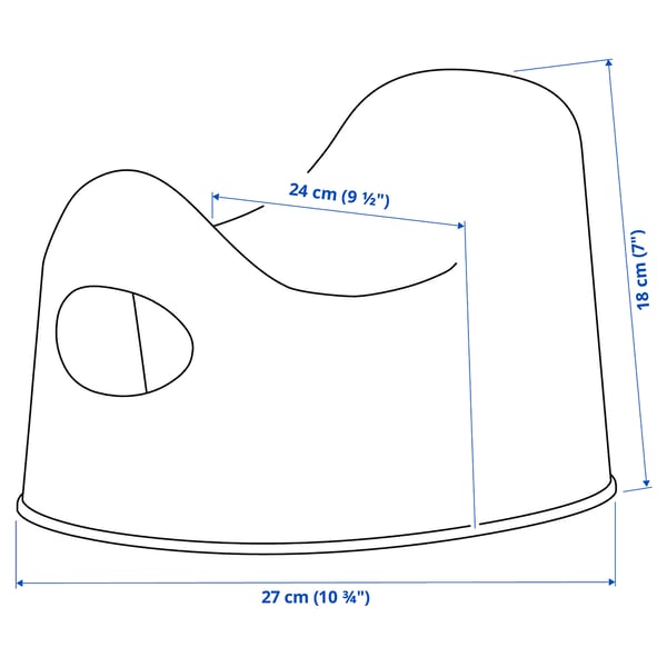 LILLA children's potty, turquoise