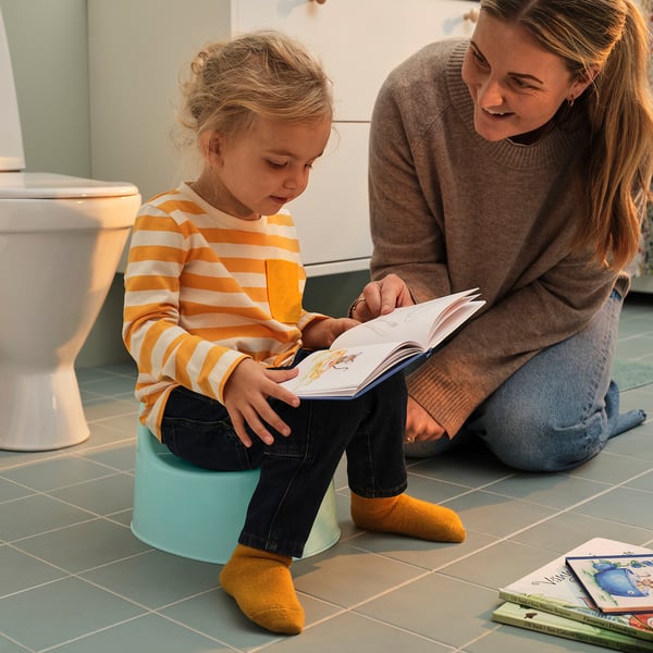 LILLA children's potty, turquoise, 27x24 cm