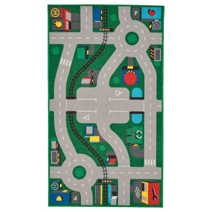LILLABO rug, green, 75x133 cm
