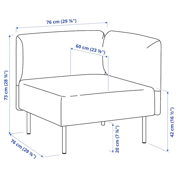 Ikea LILLEHEM - 5 seater sectional sofa/table, Gunnared/dark grey wood