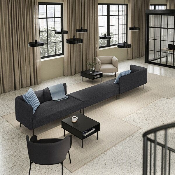Ikea LILLEHEM - 6-seat sectional sofa, Gunnared/dark gray metal